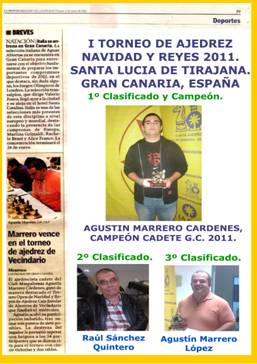 Campeón I Torneo Navidad y Reyes 2011